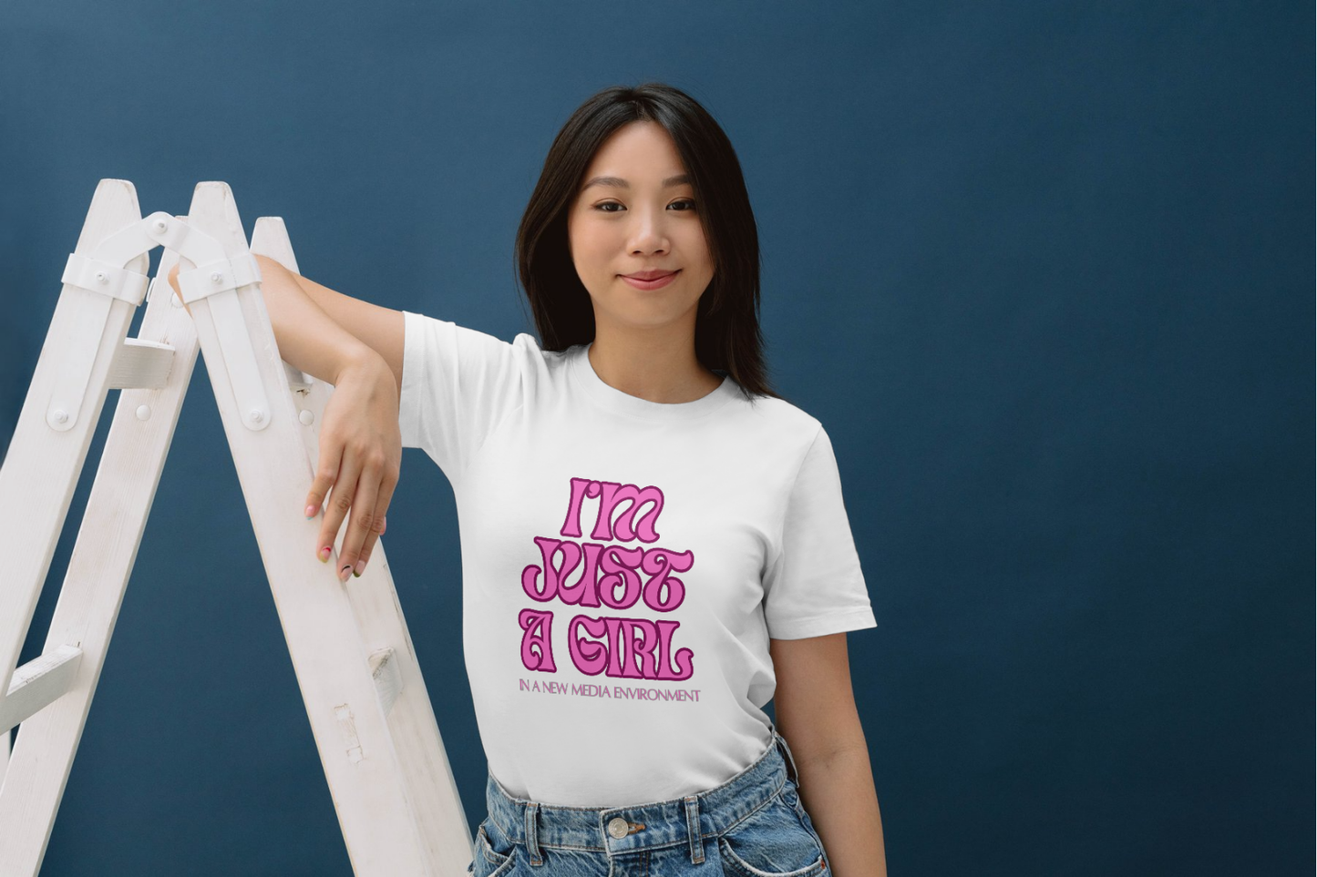 "I'm Just a Girl in a New Media Environment" T-Shirt